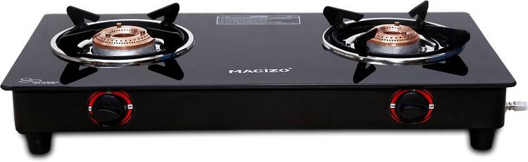 MACIZO Preto ISI certified Glass Manual Gas Stove