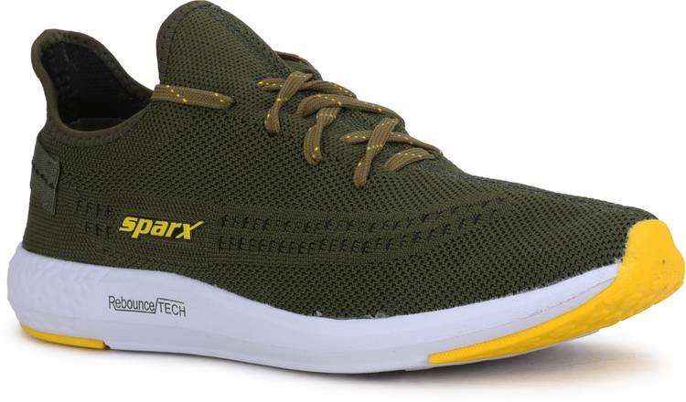 Men SM-482 Olive Yellow Running Shoes For Men