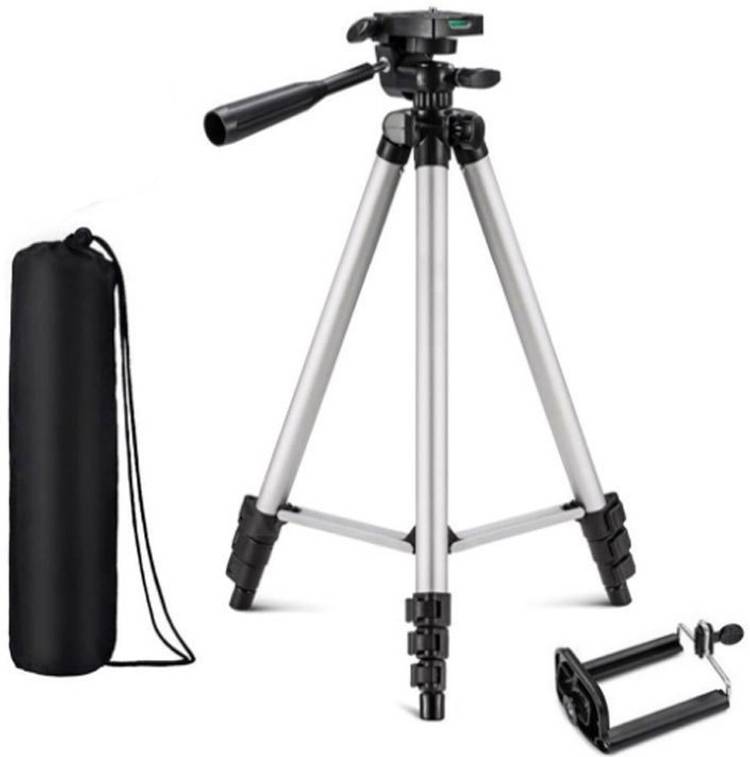 KBOOM Camera Tripod 3110 Stand Mobile Phone Tripod Mini Portable Lightweight Aluminum Tripod with Mobile Phone holder Tripod