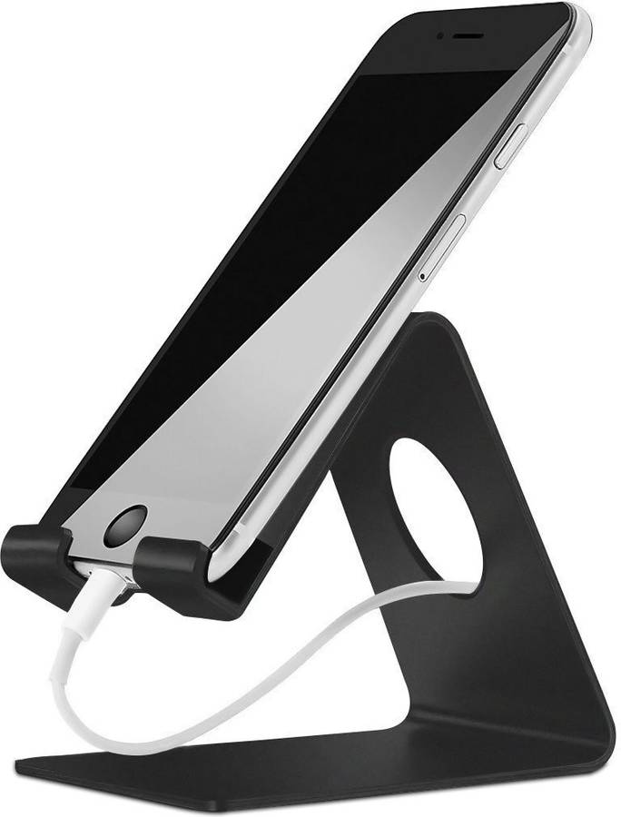 ELV Portable Aluminium Mobile Stand Holder With Convenient Charging for Tablet and Smartphones Mobile Holder