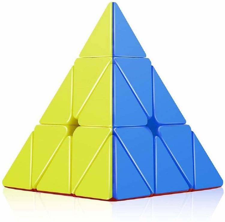TERN Pyramid Cube High Speed - Multi Colour Stickerless Triangle Cube Puzzle 3D Game for Beginners and Professionals Kids & Adults