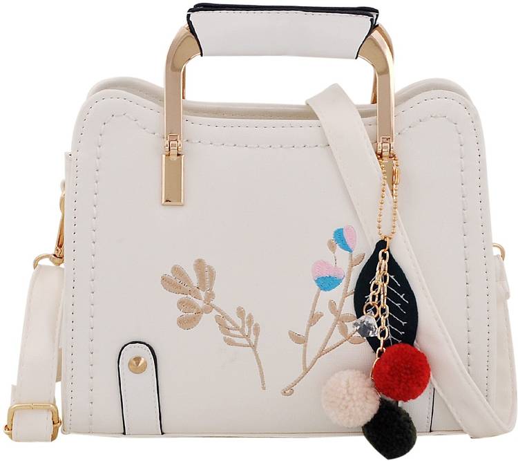Women White Hand-held Bag - Regular Size