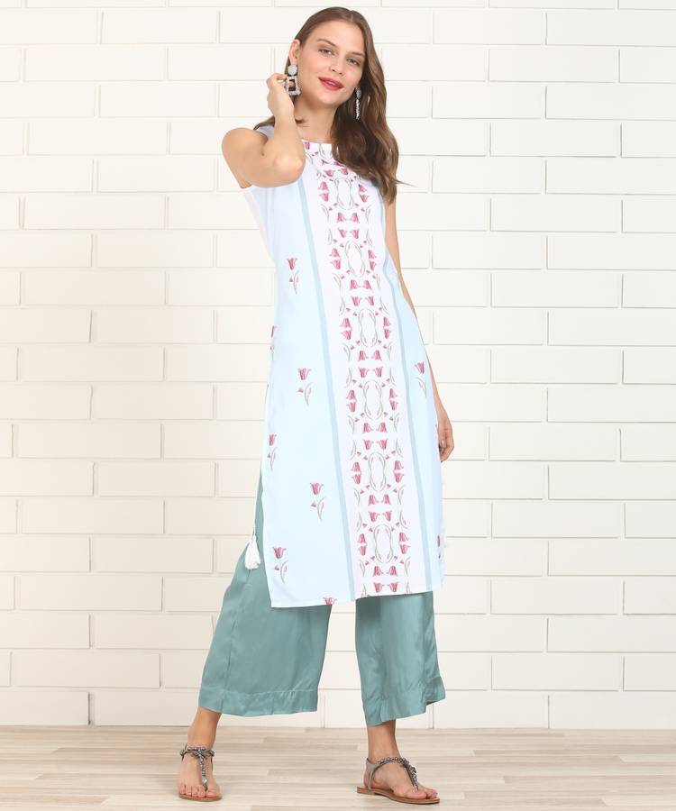 Printed Women Straight Kurta Price in India