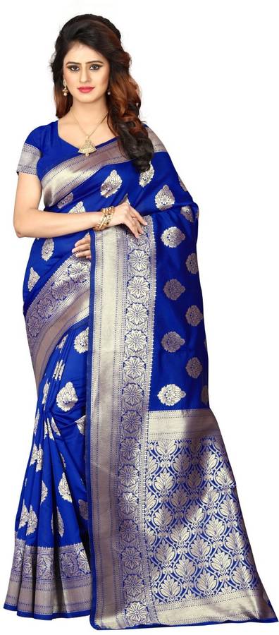 Self Design Banarasi Poly Silk Saree