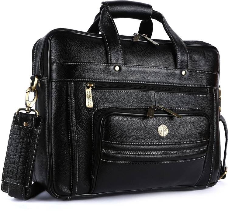 Hammonds Flycatcher Original Bombay Brown Leather Laptop Messenger Bag (L=40,H=29, B=13 cm) LB117BLCK Messenger Bag