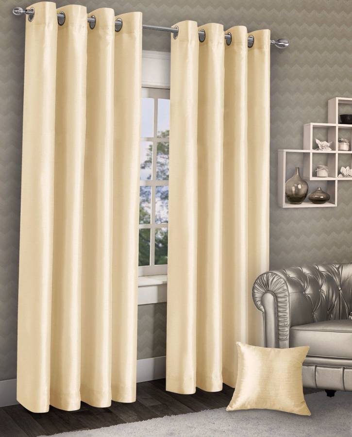 Guruh Homes 274.32 cm (9 ft) Polyester Long Door Curtain (Pack Of 2)