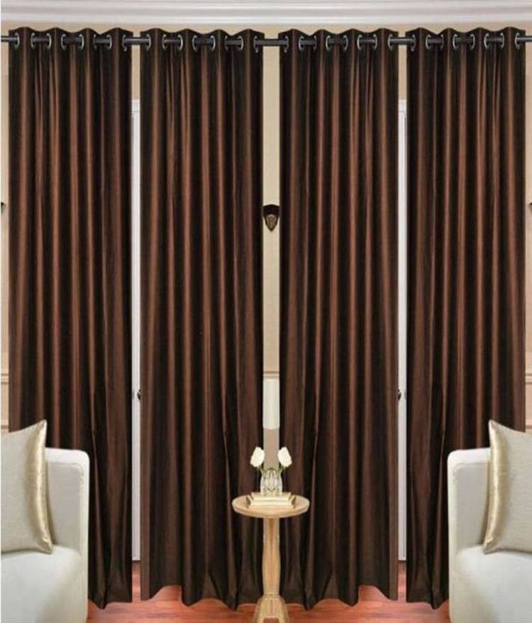 Guruh Homes 274.32 cm (9 ft) Polyester Long Door Curtain (Pack Of 4)