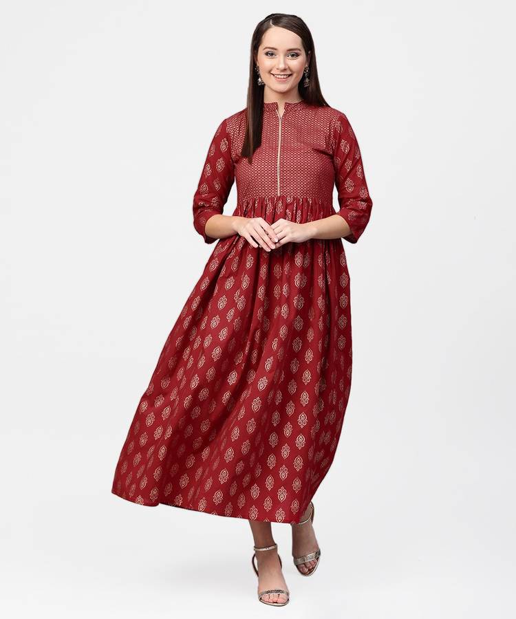 Women Ethnic Dress Red Dress