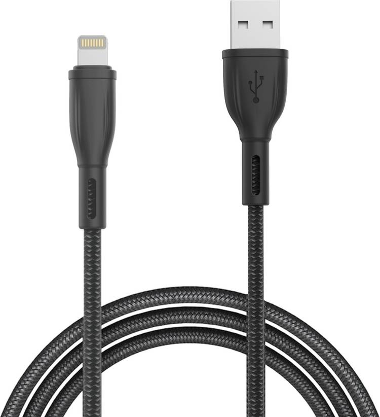 Portronics POR-1026 Konnect Plus Nylon Braided 1.2 m Lightning Cable