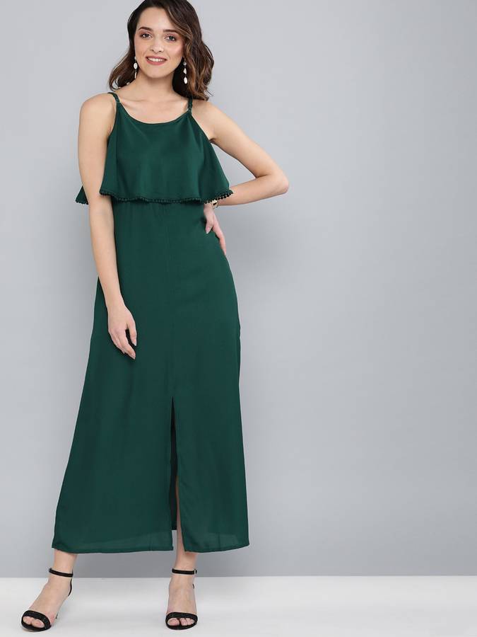 Women Maxi Green Dress