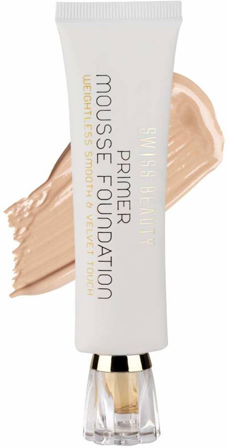 SWISS BEAUTY Primer Mousse Foundation Smooth & Velvet Touch SB-505-N06 Foundation Price in India