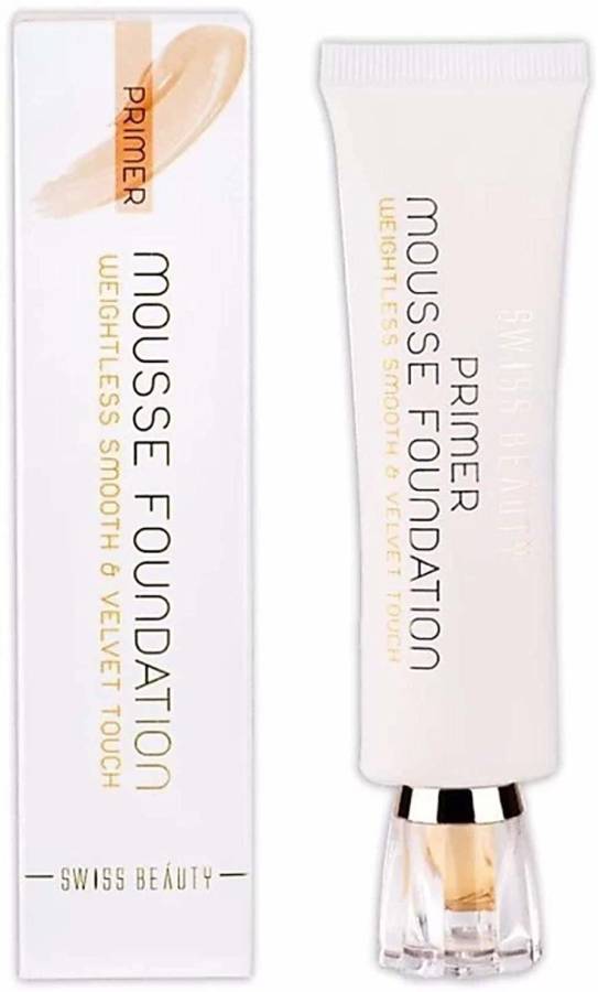 SWISS BEAUTY Primer Mousse Foundation Smooth & Velvet Touch SB-505-N05 Foundation Price in India