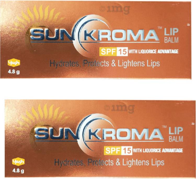 Sunkroma Lip Balm (5 g) pack:2 mint Price in India