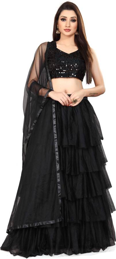 Leheriya Semi Stitched Lehenga Choli