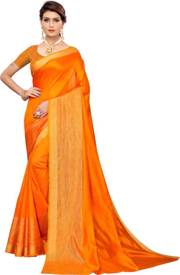 Self Design Fashion Cotton Silk Saree