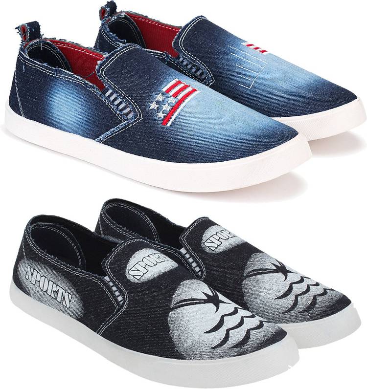 Combo pack of 2 casual, loafer and sneaker shoes for men Loafers For Men