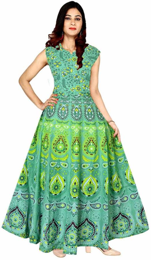 Women Maxi Multicolor Dress Price in India