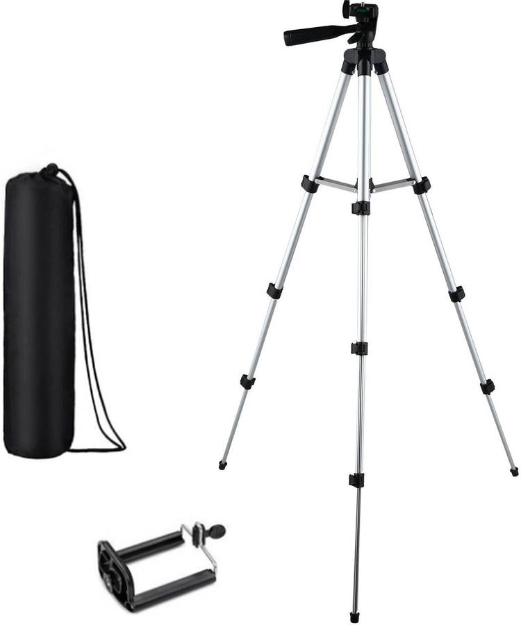 KBOOM Camera Stand Tripod With 3-Way Head Tripod for Canon Nikon Digital Camera DV Camcorder, Tripod 3110 with mobile Phone holder mount for all Smartphones Tripod