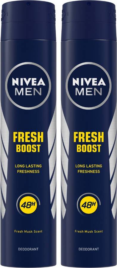 NIVEA Fresh Boost Body Spray  -  For Men