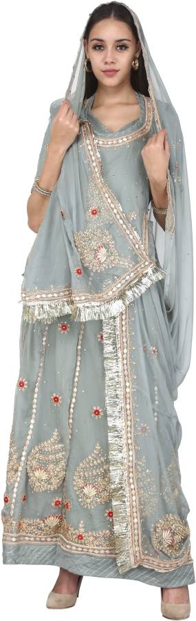 Embellished Stitched Lehenga & Kurta