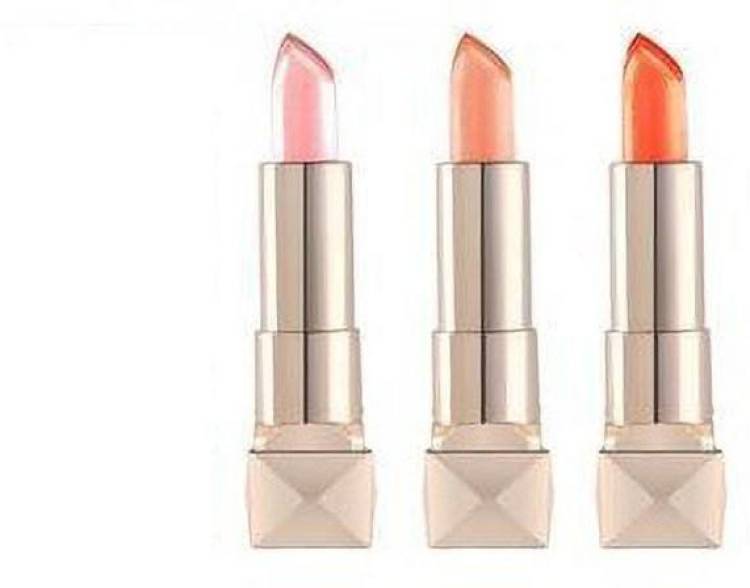 Lenon Beauty Glitter Color Change Gel Lipstick Pink, Orange & Red Price in India
