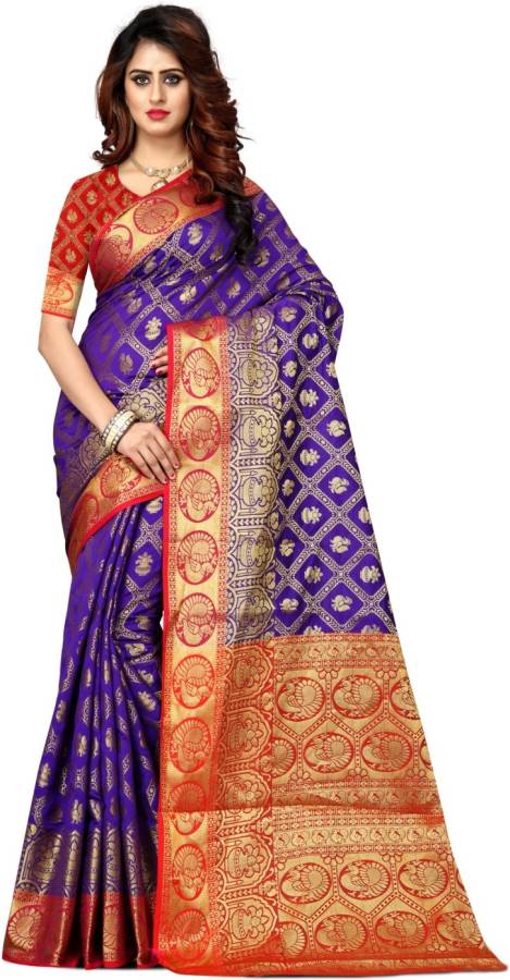 Self Design, Woven Paithani Art Silk, Poly Silk Saree Price in India