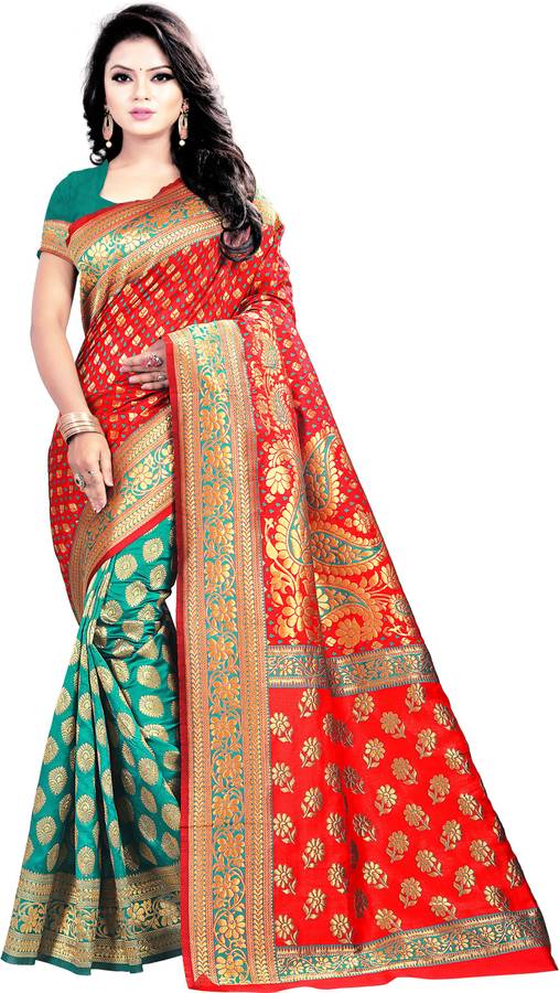 Self Design Kanjivaram Art Silk Saree