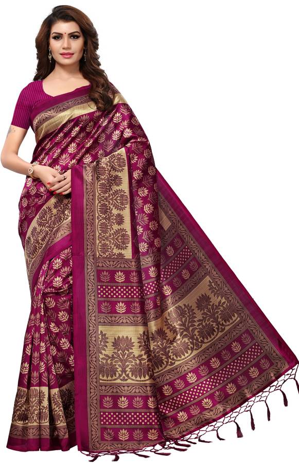 Printed Fashion Tussar Silk Saree