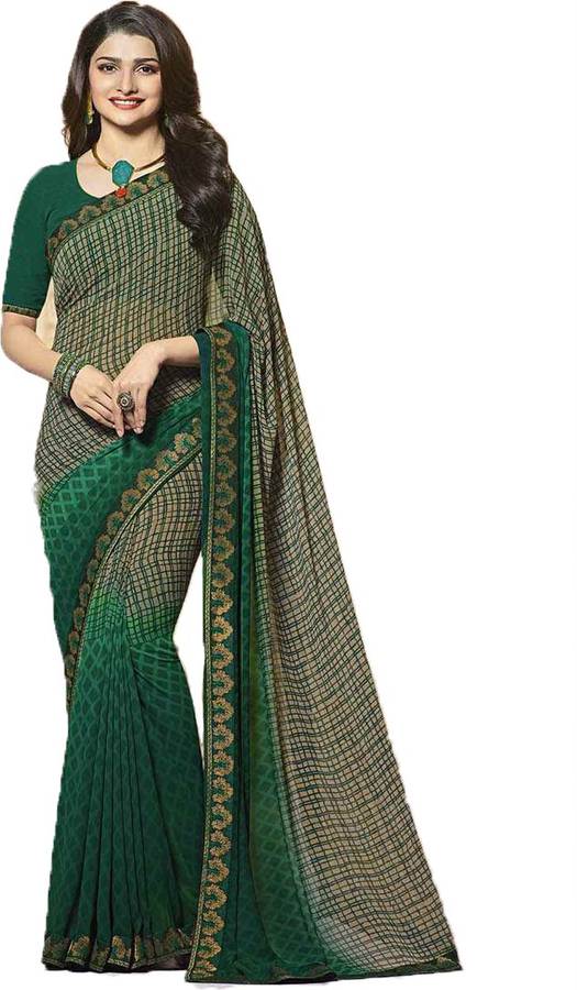 Printed, Self Design Daily Wear Chiffon Saree