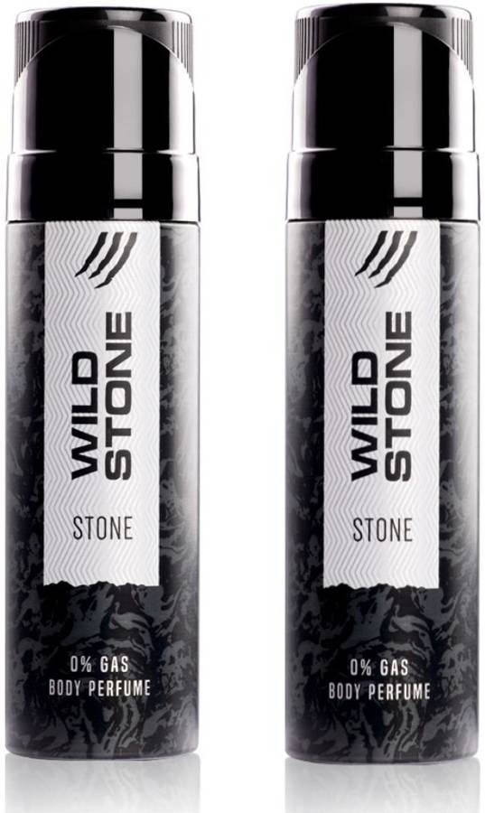 Wild Stone Stone (120 ml each) Perfume Body Spray  -  For Men