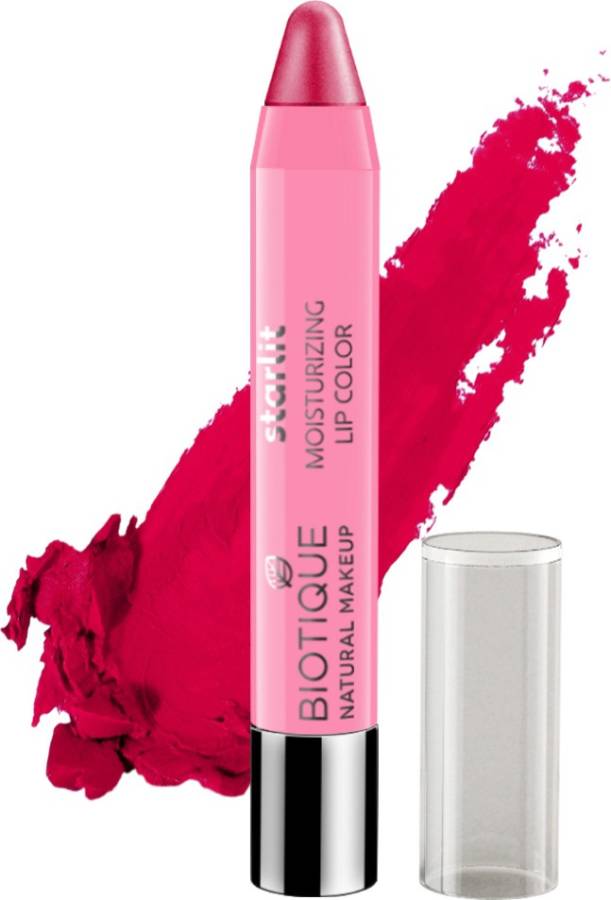 BIOTIQUE Starlit Moisturising Lipstick, Rich Raspberry Price in India