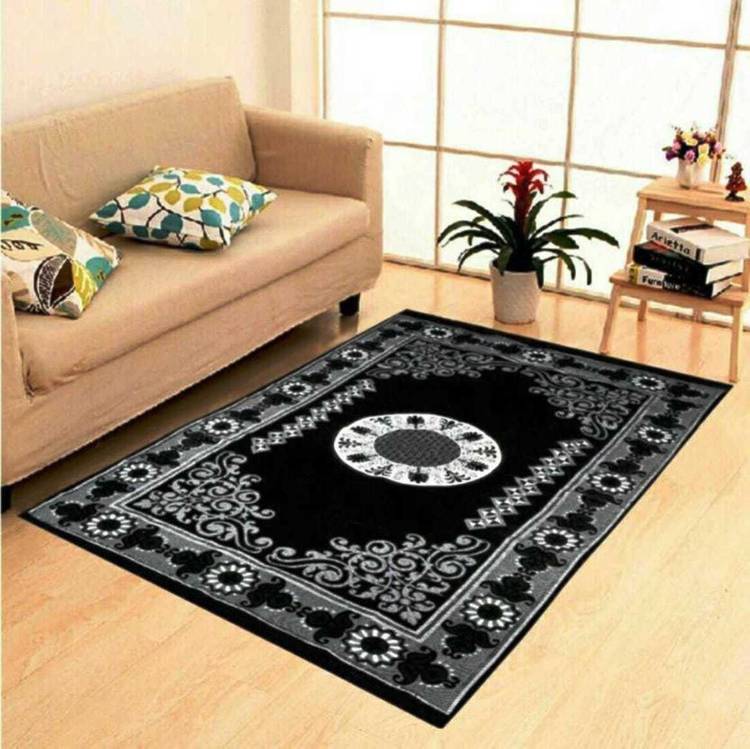 TruewalleT Black Cotton Carpet