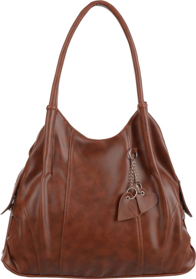 Women Brown Shoulder Bag - Extra Spacious Price in India