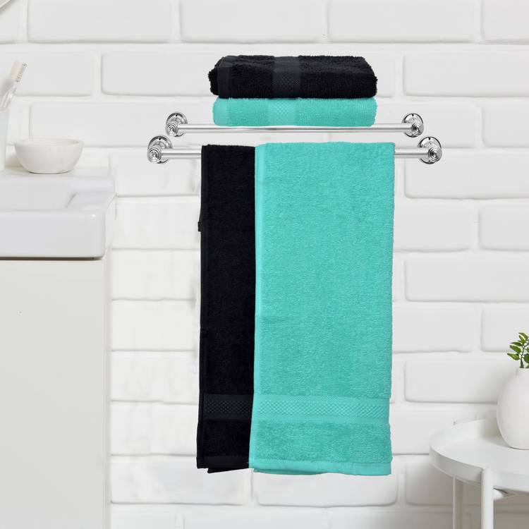 NANDAN GEMS Cotton 380 GSM Hand Towel Set