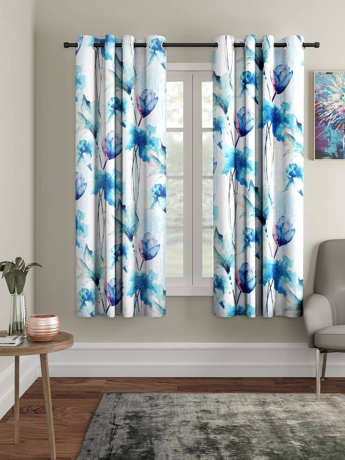 Home Sizzler 152 cm (5 ft) Polyester Window Curtain (Pack Of 2)