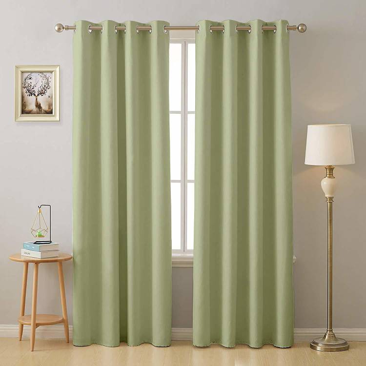 Cloth Fusion 213.3 cm (7 ft) Polyester Door Curtain (Pack Of 2)