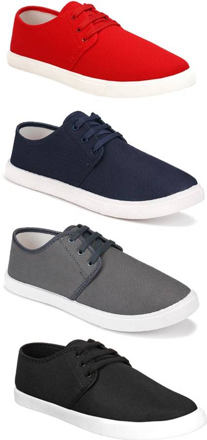Combo Pack of 4 Casual Loafer Sneakers Shoes Casuals For Men