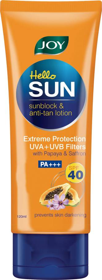 Joy Hello Sun Sunblock & Anti Tan Lotion - SPF 40 PA+++ Price in India