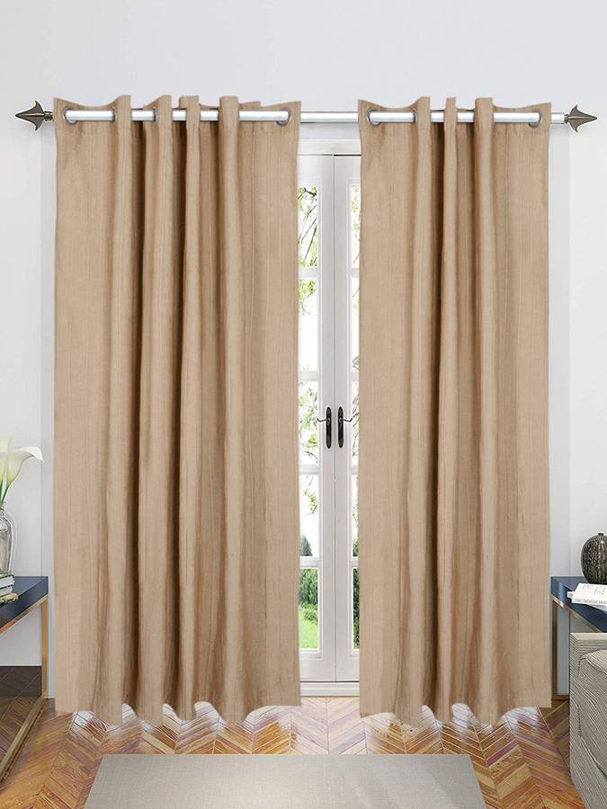 Saral Home 214 cm (7 ft) Cotton Door Curtain (Pack Of 2)