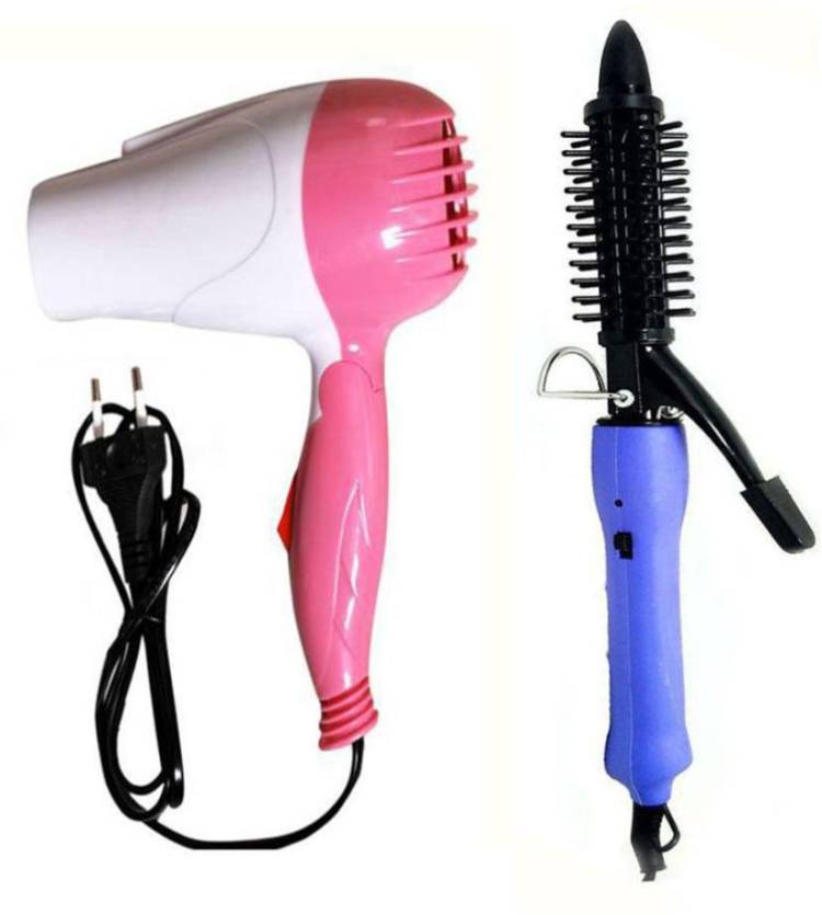 SRMUKADDAM Hair dryer NV-1290 & 16B Hair Curler Personal Care Appliance Combo PACK OF 2 Hair Dryer Price in India