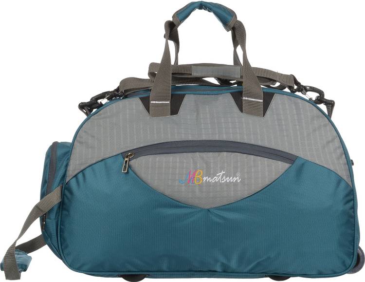 45 L Strolley Duffel Bag - Luggage bag Duffle bag Travel bag - Grey - Regular Capacity