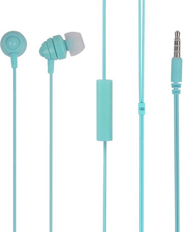 MINISO Stereo In-Ear Headphones With Microphone - Mint Green Wired Headset
