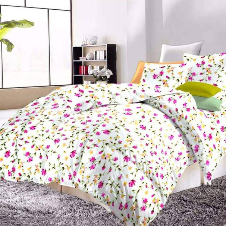 Spreading Smiles Floral Double Comforter Price in India