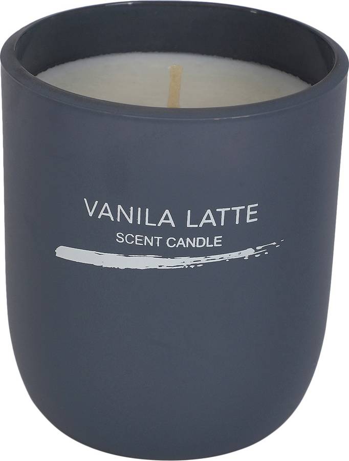 MINISO Inkjet Series Scented Candle Vanila Latte Grey Stress Relief Candle