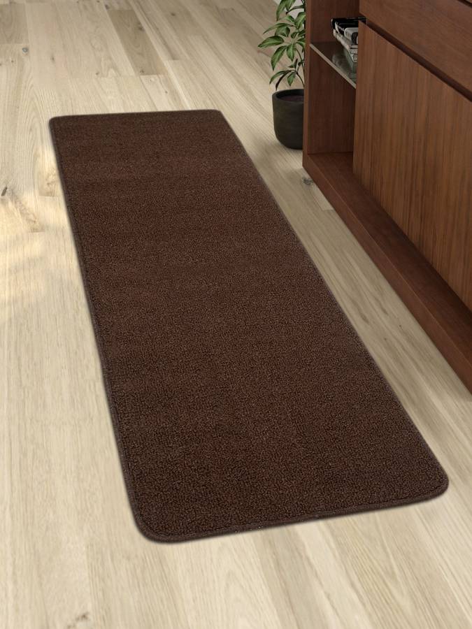 Saral Home Brown Polyester Runner