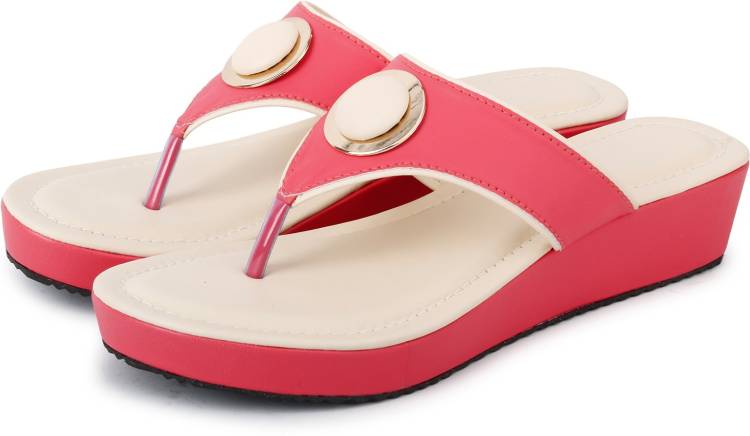 Women Pink Flats Sandal Price in India