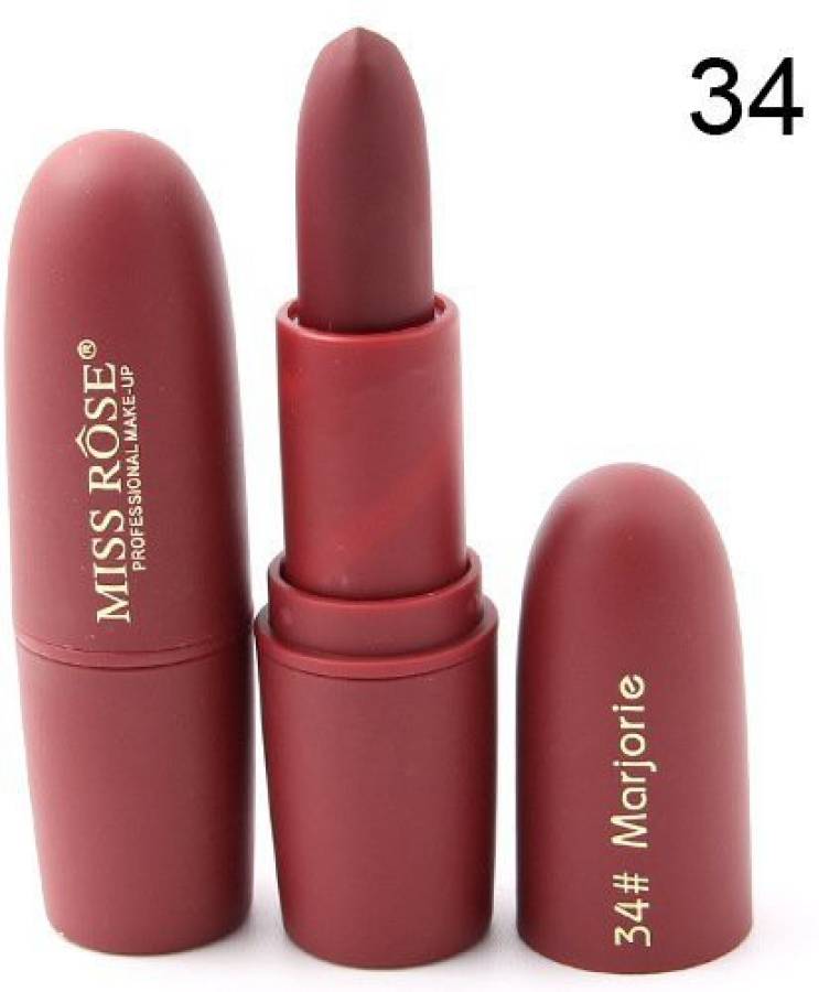 MISS ROSE Lipstick Matte Lipstick Shade - Marjorie (34) (3 gm) Price in India