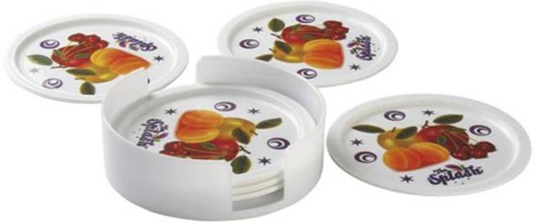 aaKaR Round PVC Coaster Set