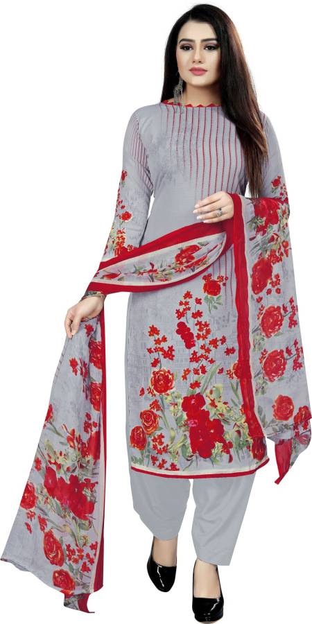 Saara Cotton Floral Print, Printed Salwar Suit Material Price in India