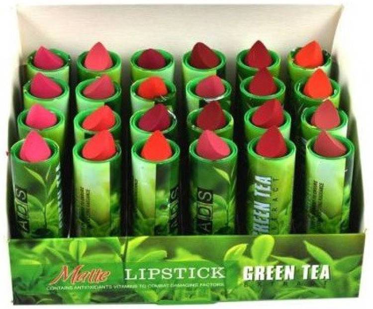 ads Lipstick set of 24 Green tea extract multicolor with moisturizing effect. Price in India